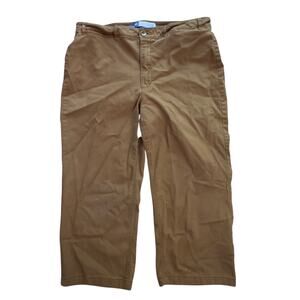 Old Navy Tan Womens Wide Leg Cropped Pants Size 16P